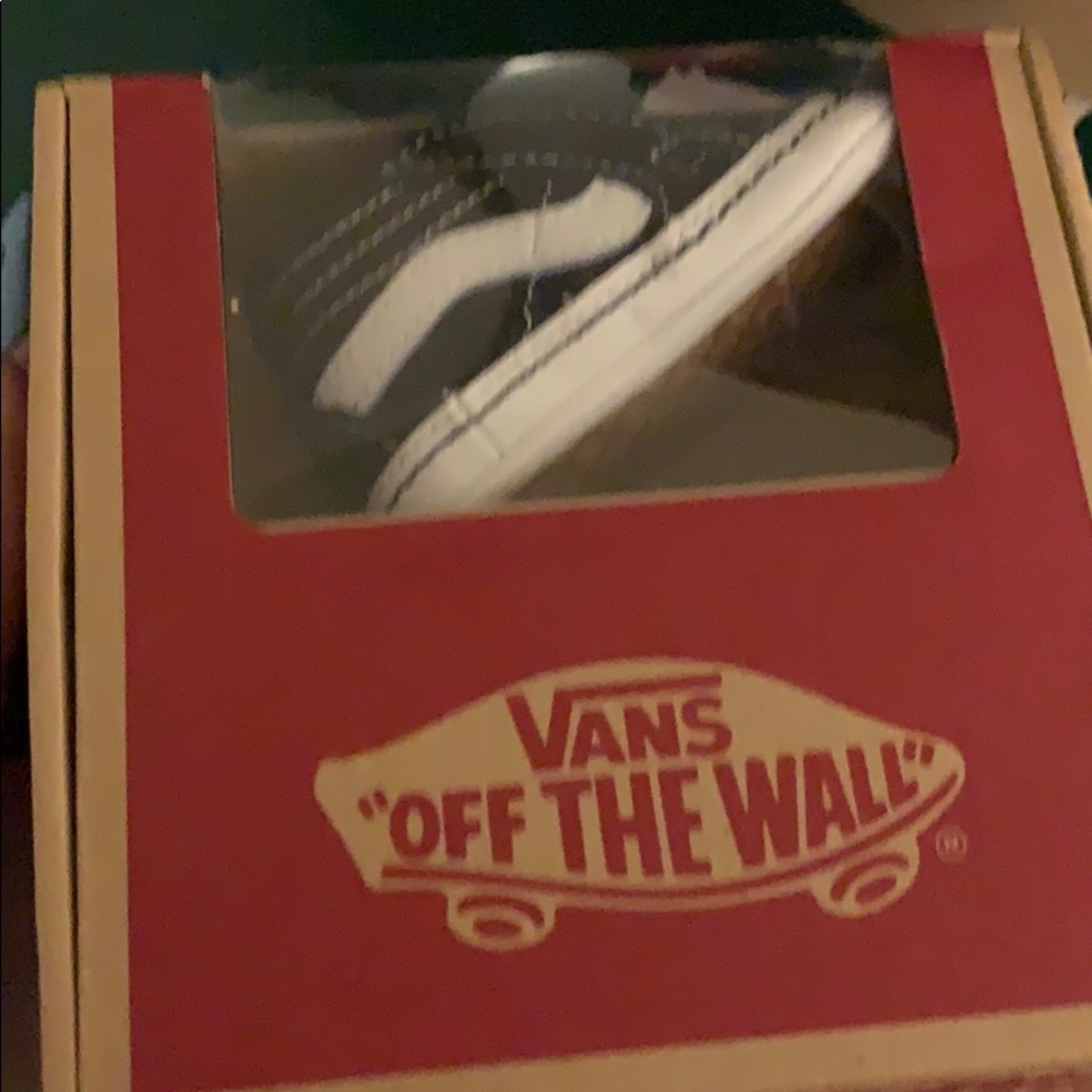 Black and white vans